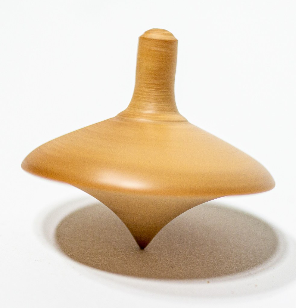 Spinning top, pear (£3)